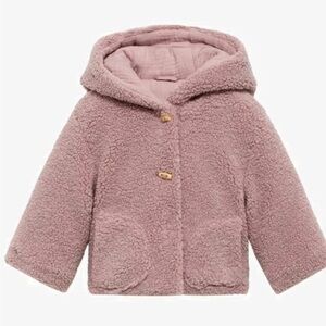 Teddy Pink baby girl coat